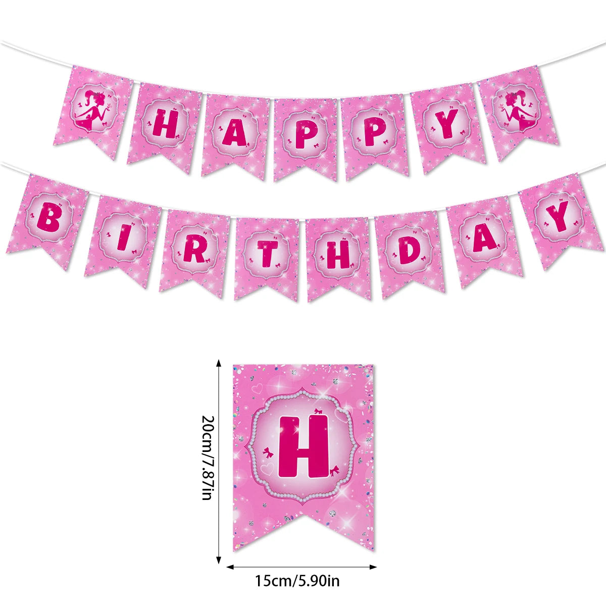 Princess Birthday Party Tableware Pink Paper Plate Cup Napkin Princess Kids Girl Birthday Party Decor Baby Shower Supplies