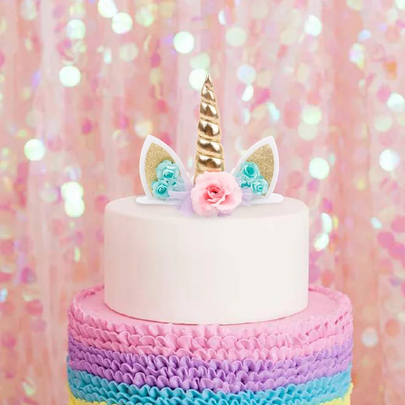 Rainbow Unicorn Disposable Tableware Background Unicorn Birthday Party Decorations Kids Baby Shower Girl Birthday Party Supplies