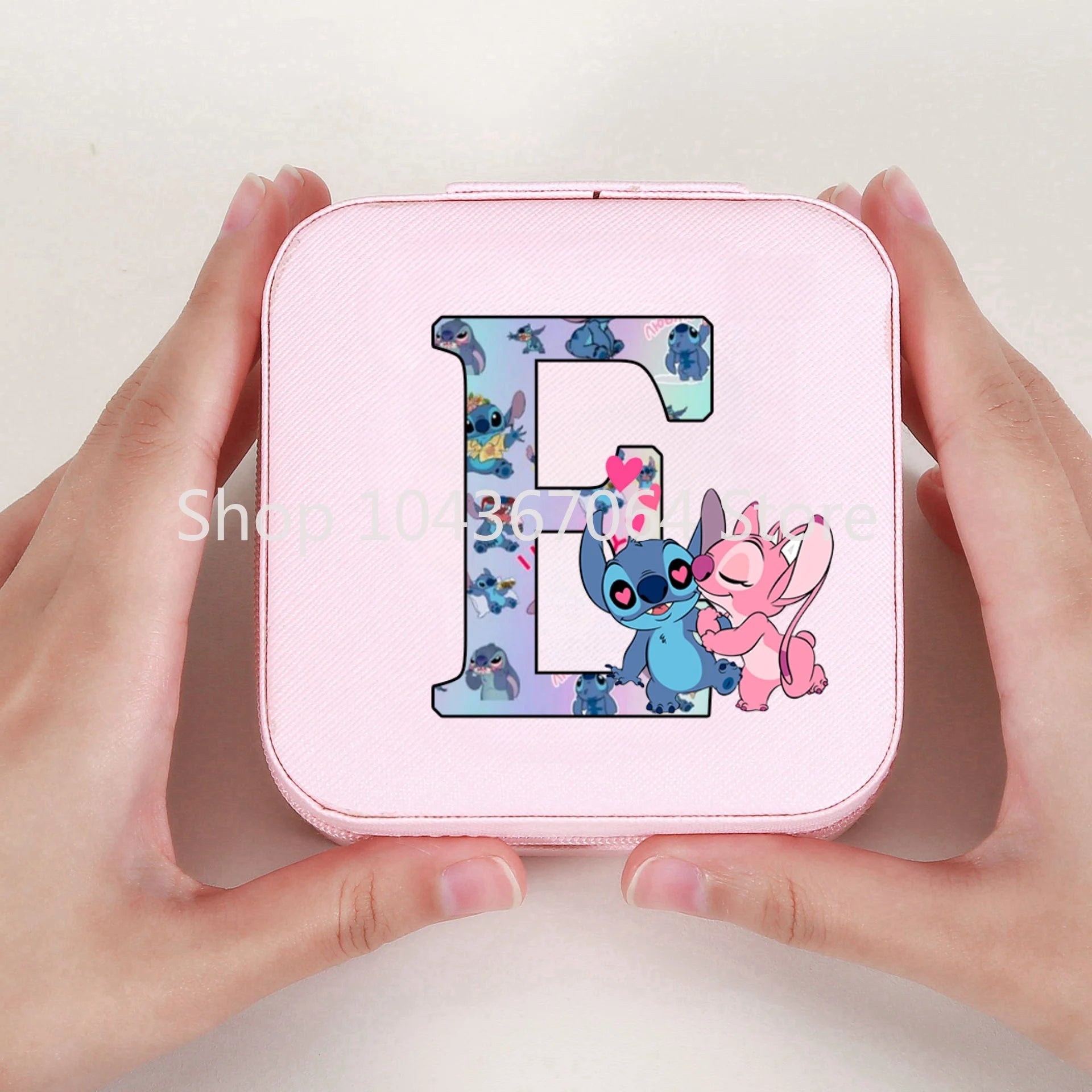 Portable Stitch Jewelry Box Organizer Storage Box Travel Jewelry Case Earrings Necklace Ring Stitch Jewelry Boxes Birthday Gifts