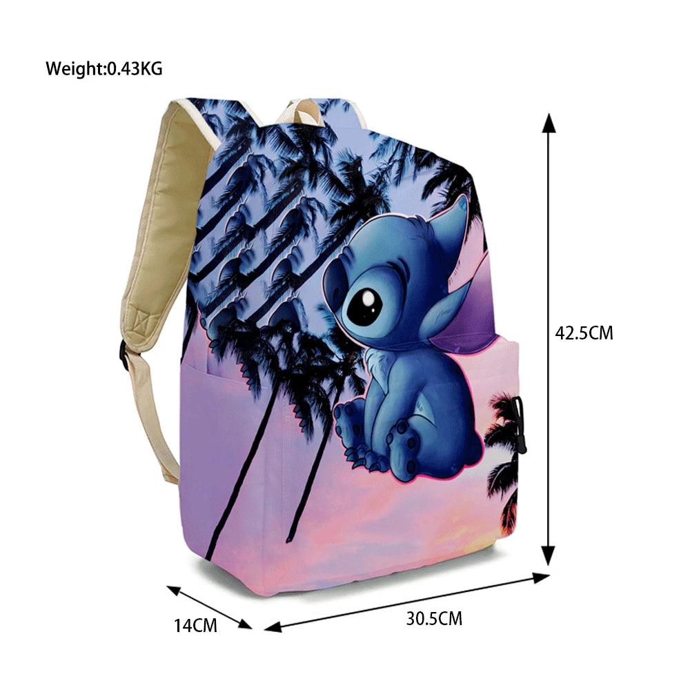 MINISO Lilo & Stitch Angel Cosplay Costume Backpack Computer School Bag Xmas Gift