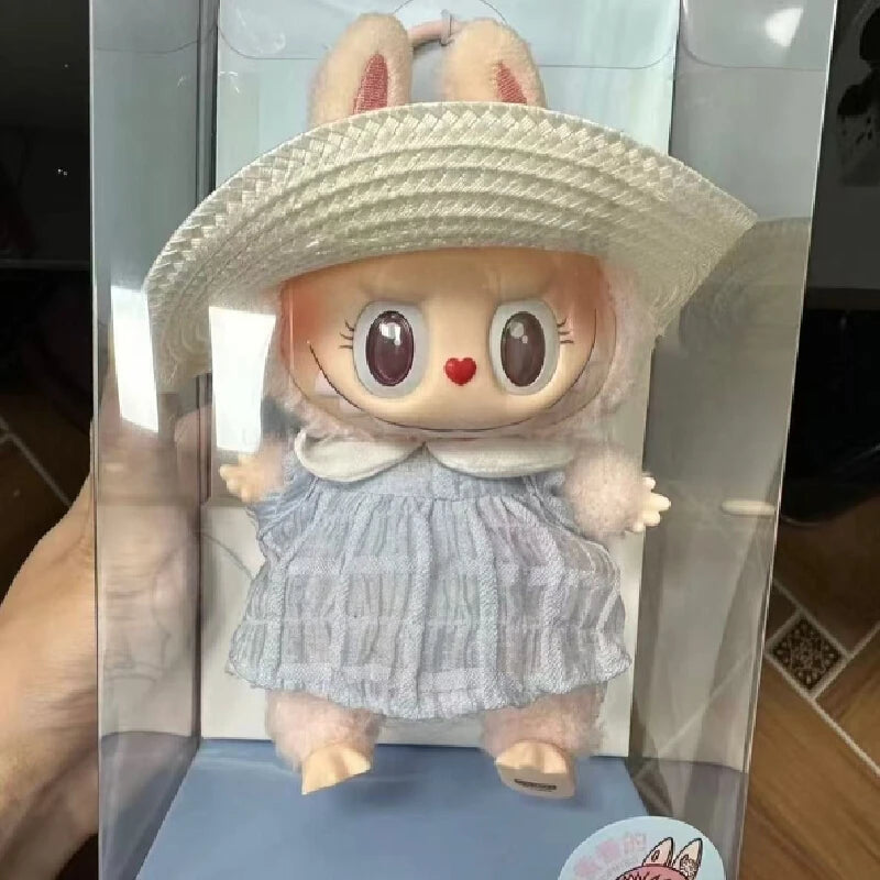 Copy High Quality Version New Product Labubu Sweetheart Doll Mokoko First Generation Plush Pendant Vinyl Pulling Cloth Hanging D