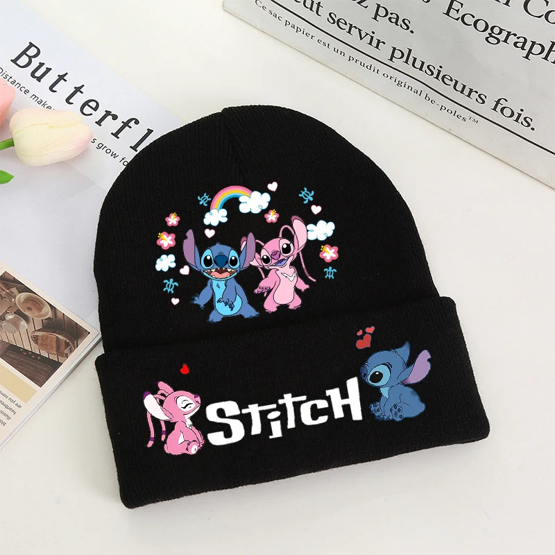 Stitch Winter Hats for Women Men Beanies Knitted Solid Cute Hat Girls Autumn Female Beanie Caps Warmer Bonnet Ladies Casual Cap
