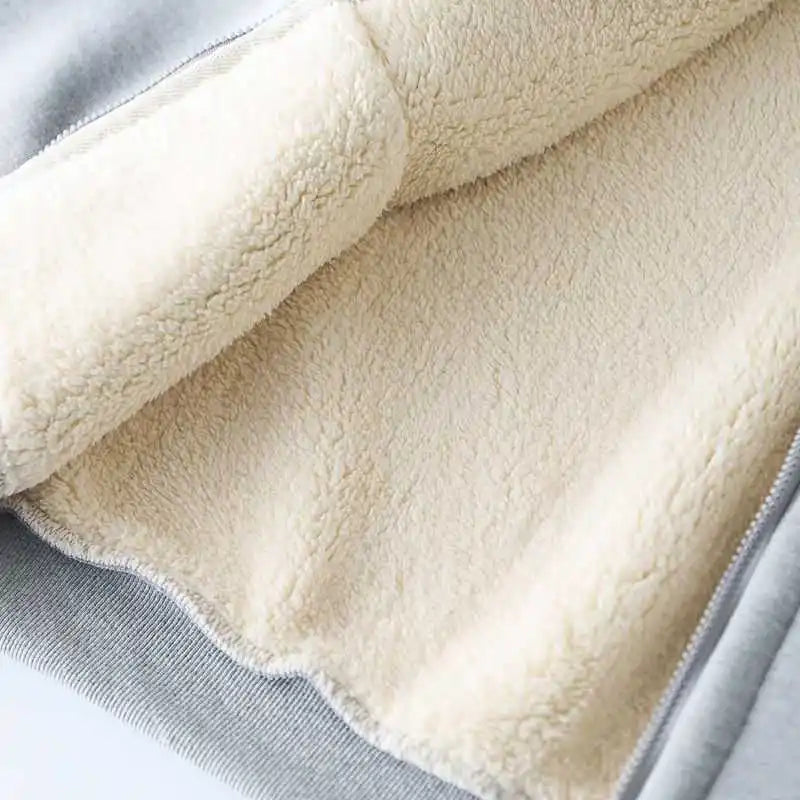 Stitch Zipper Hoodie Sweatshirt Girl Winter Keep Warm Jacket Women Oversized Thick Kawaii Streetwear Casual Hoody Coat Tops Gift