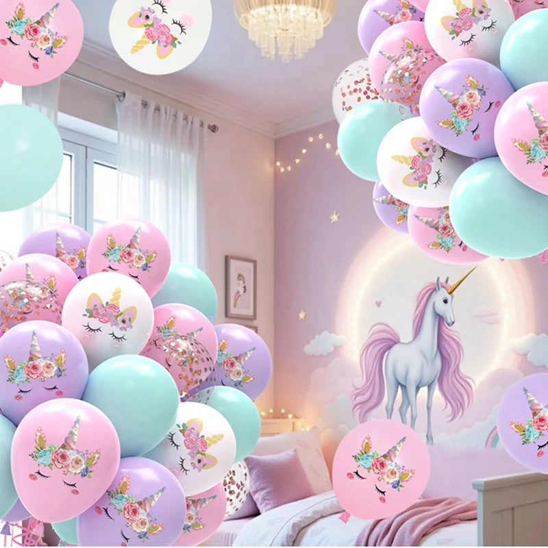 Unicorn Balloons Party Supplies Latex Balloon Kids Cartoon Animal Horse Float Globe Baby Shower Unicorn   Birthday Party Decors