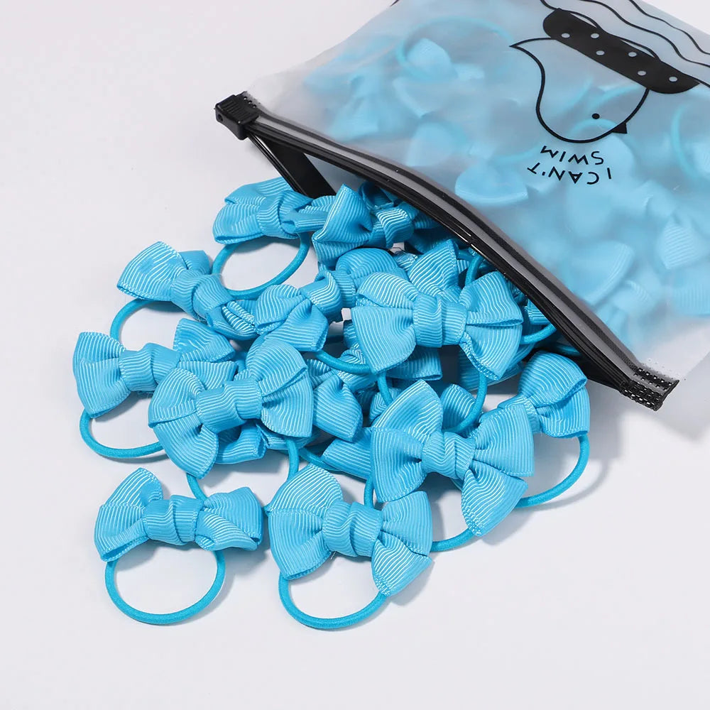 5Pcs Children Hair Ties Headdress Girls Scrunchies Elastic Hair Band Kids Hair Rope Bow Rubber Band Set Baby Accessories