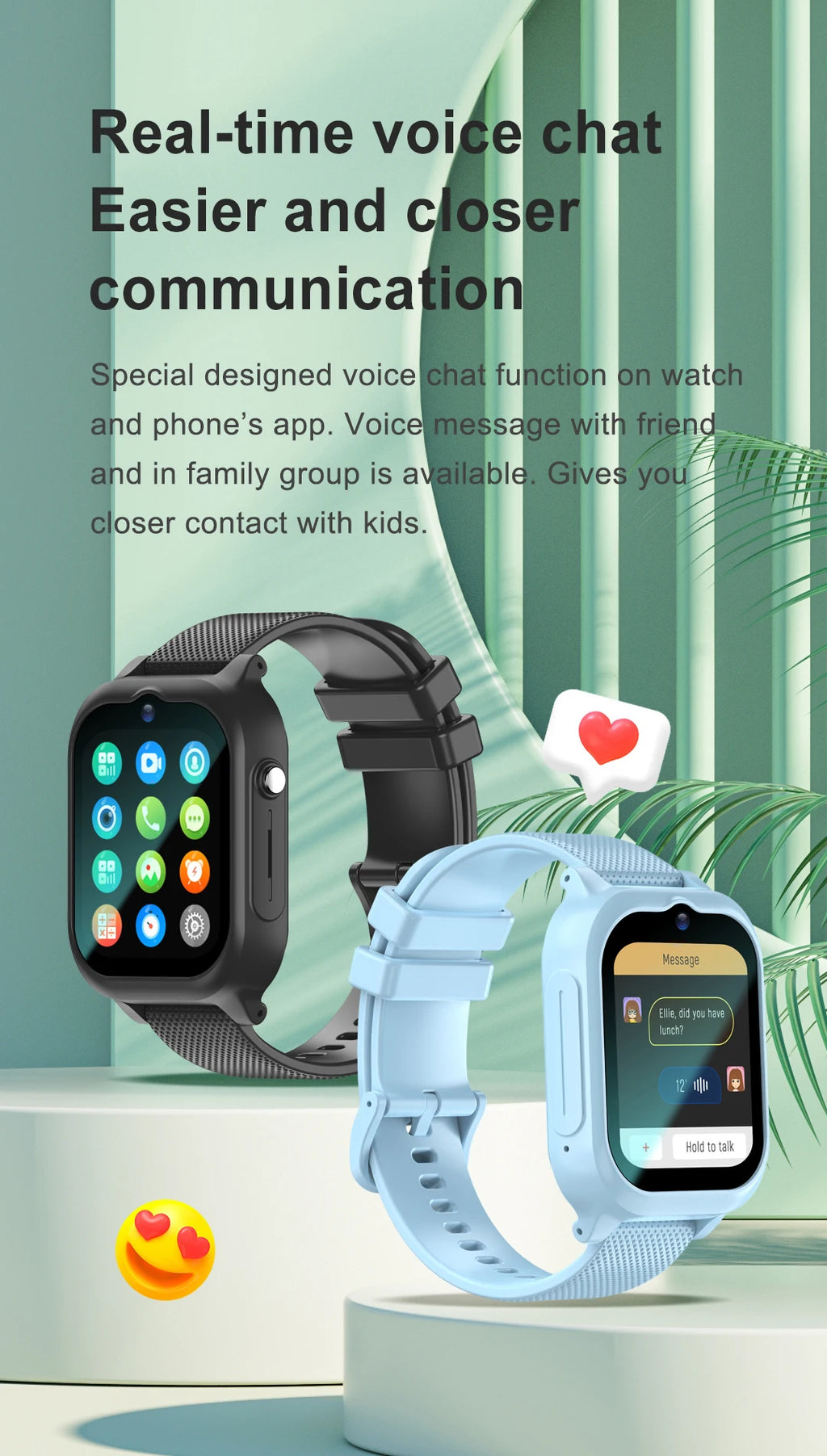 K26 Kids Smart Watch for Children GPS Positioning 4G Sim Card SOS Phone Call Waterproof Voice Video Monitoring 5Days HD Camera