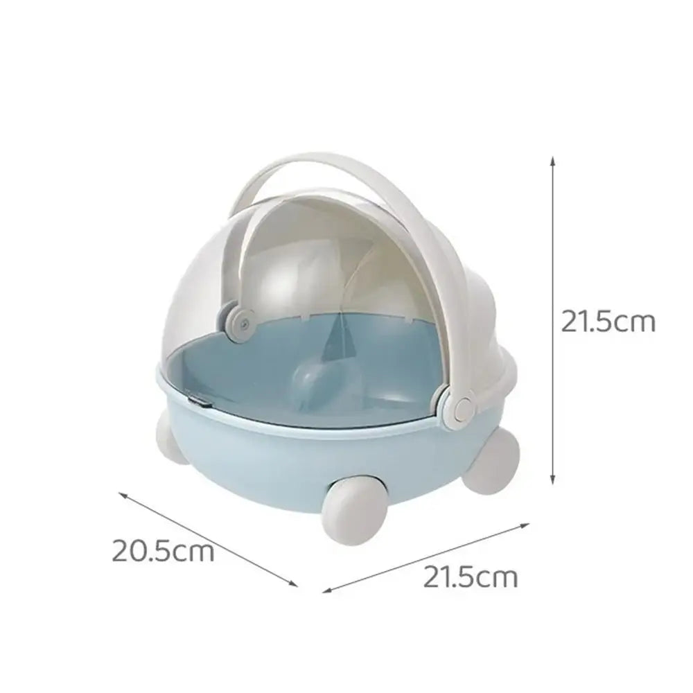 Cute Baby Cradle Shape Desktop Storage Box Doll Baby Bed for Labubu Storage Container Storage Trunks
