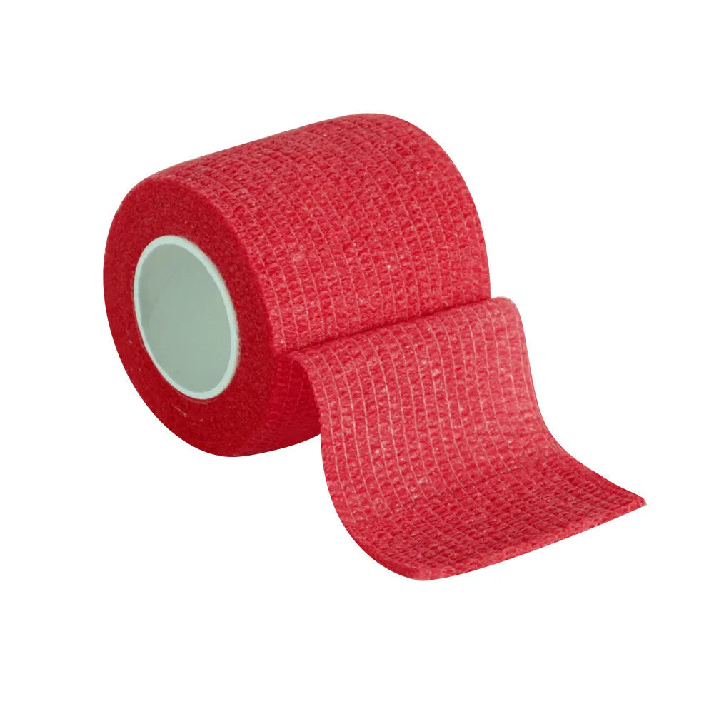 1Roll 2.5/5/10cm*4.5m Gauze Medical Bandage Self-adhesive Breathable Elastic Bandages for Sports Fixing Finger Wrist Leg Tapes