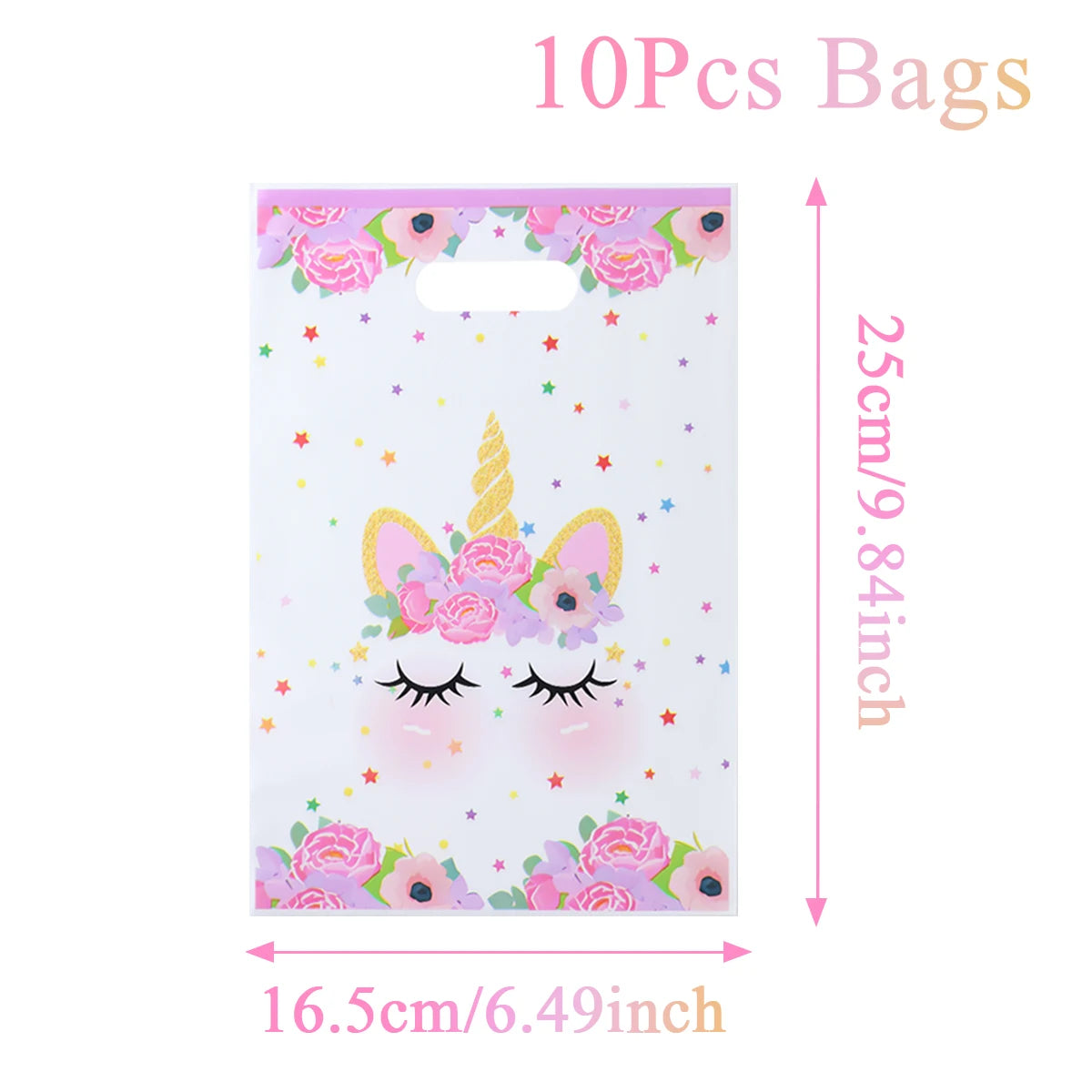 Rainbow Unicorn Handbag Candy Bag Happy 1st Birthday Party Decorations Kids Favors Gift Unicorn Box Baby Shower Girls Supplies