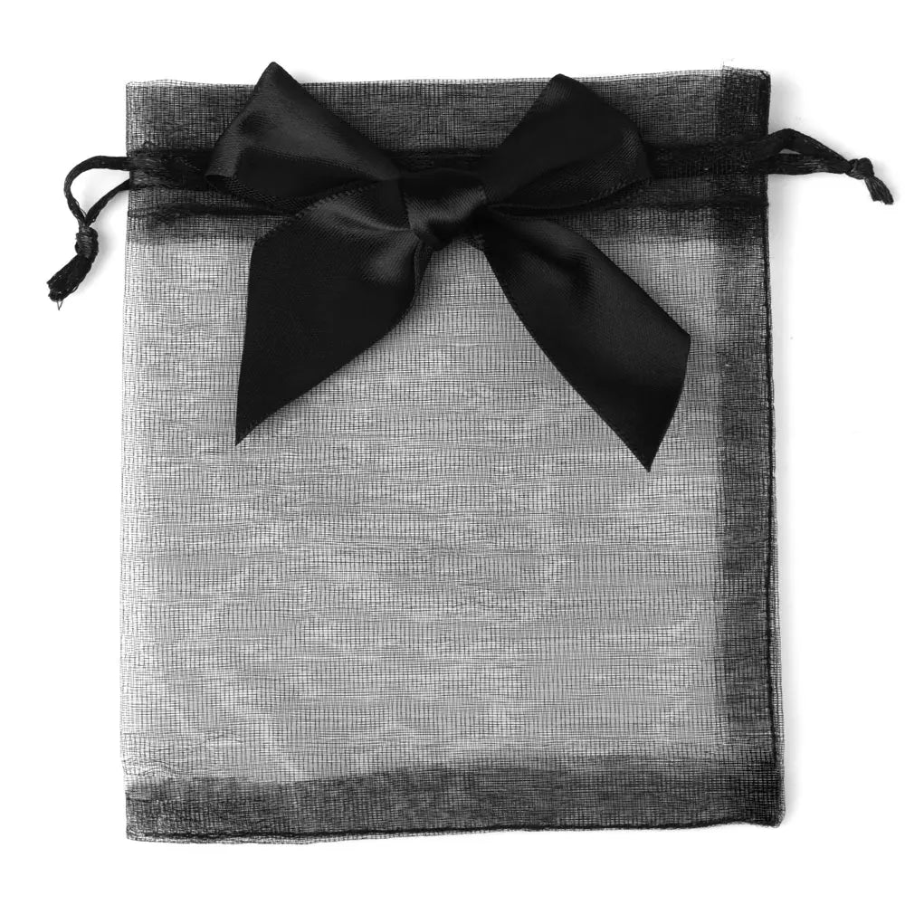 10/20/50pcs/lot New Organza Gift Bag Bowknot Christmas Party Wedding Candy Bags Exquisite Jewelry Packing Drawstring Pouch