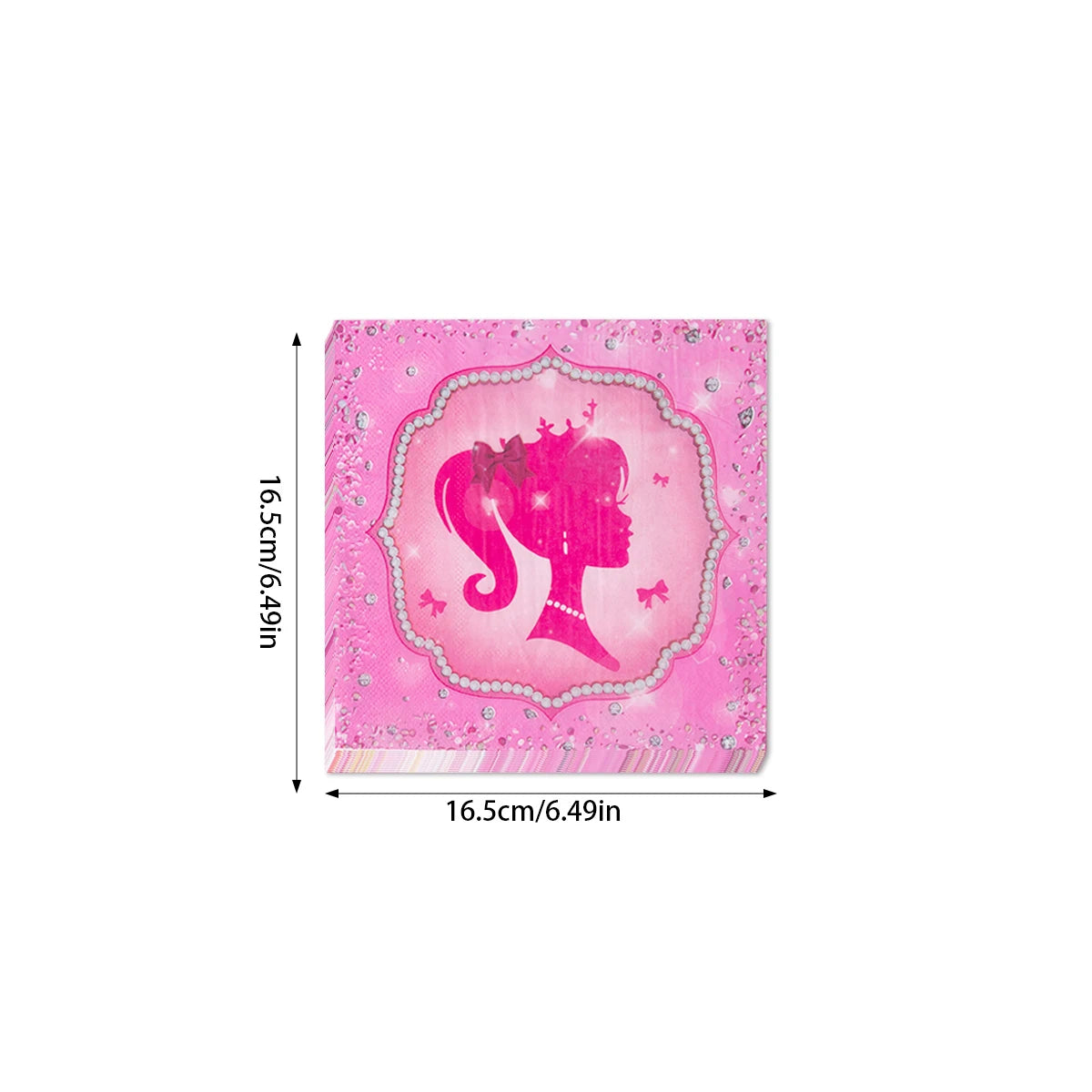 Princess Birthday Party Tableware Pink Paper Plate Cup Napkin Princess Kids Girl Birthday Party Decor Baby Shower Supplies