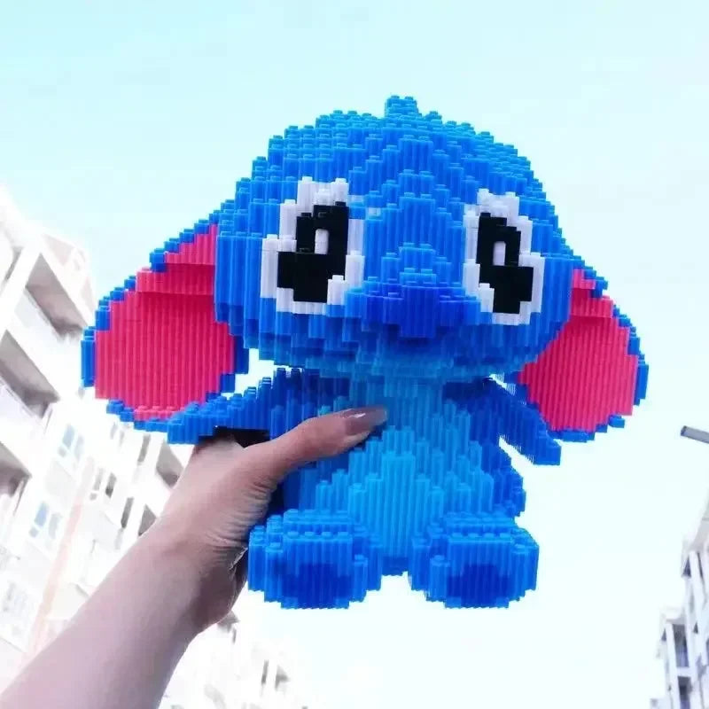 Large Stitch Building Block Assembly Toy, DIY Children's Toy, Birthday Gift, 3D Puzzle, Desktop Decoration, 30cm
