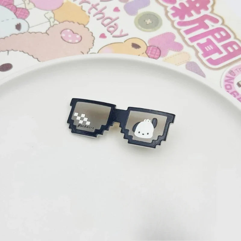 Sanrio Hello Kitty Hair Clip for Women Cute Anime Cartoon Kuromi My Melody Charm Girls Hair Accessories Glasses Bangs Clip Gifts