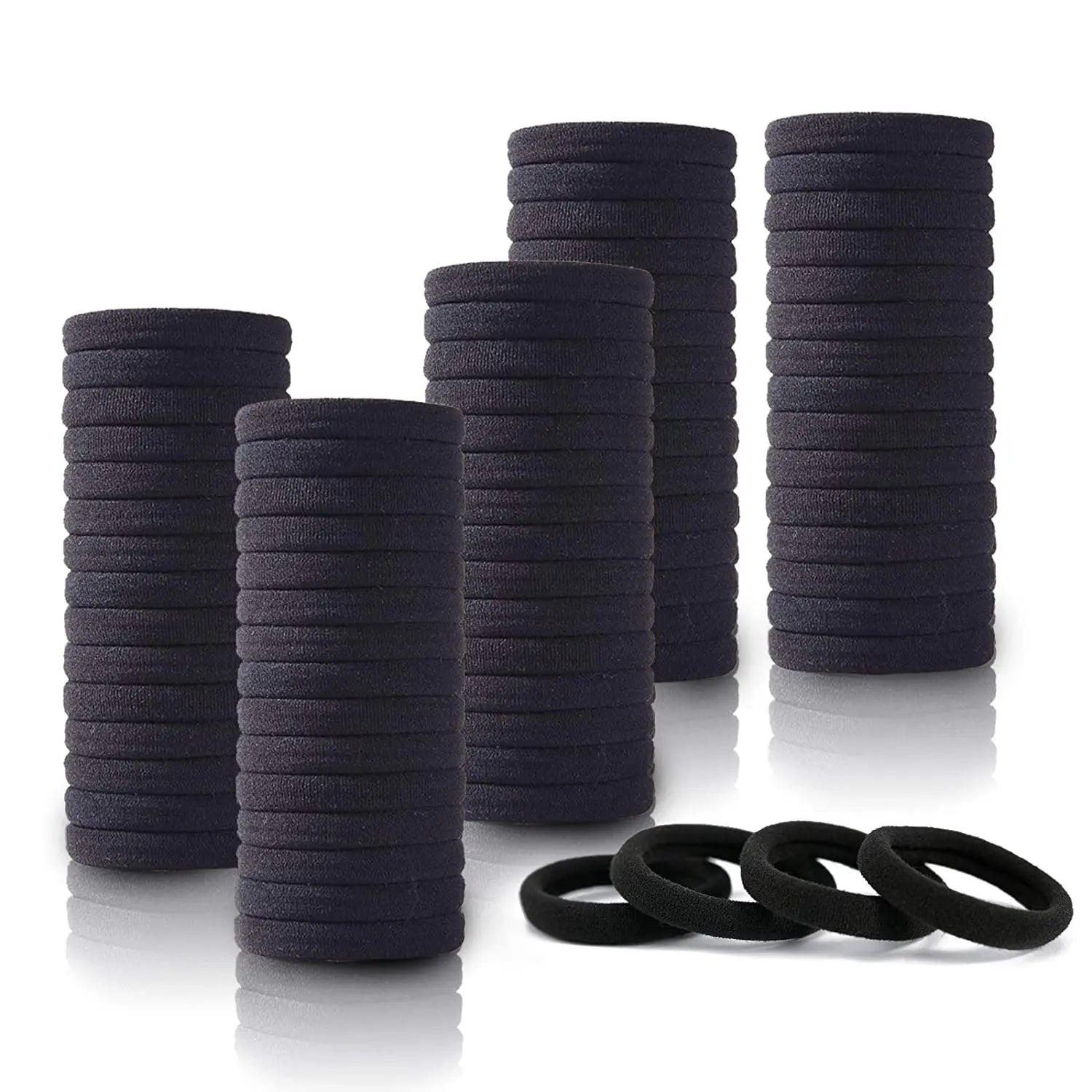 50Pcs/Set Girls Colorful Nylon Elastic Hair Bands Women Rubber Bands Headband Scrunchie Kids Ponytail Holder Hair Accessories