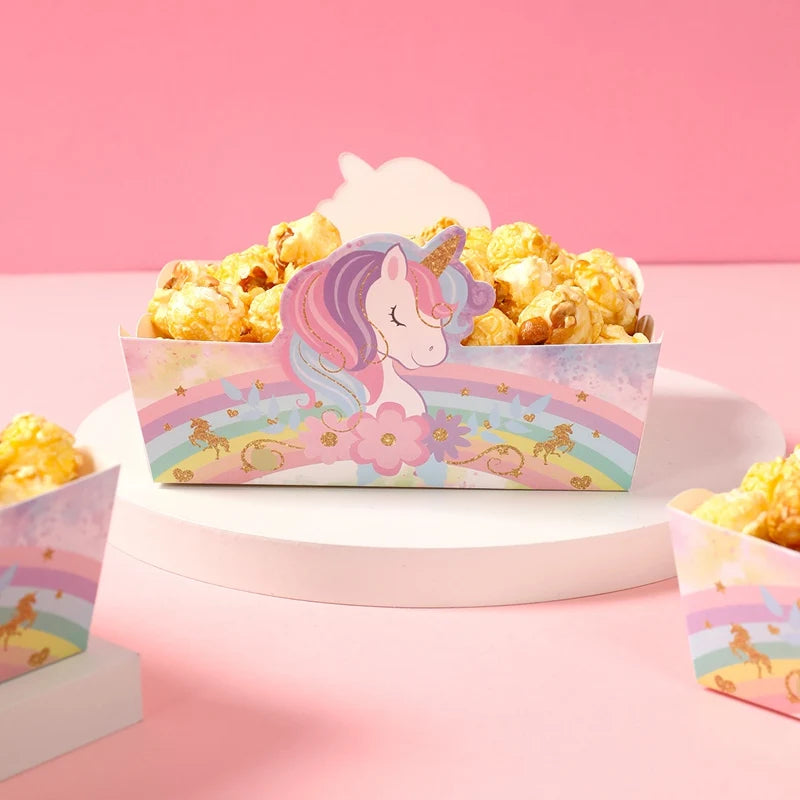 Unicorn Snack Boxes Rainbow Unicorn Birthday Party Decoration Wedding Girls Birthday Party Supplies  Baby Shower Decoration