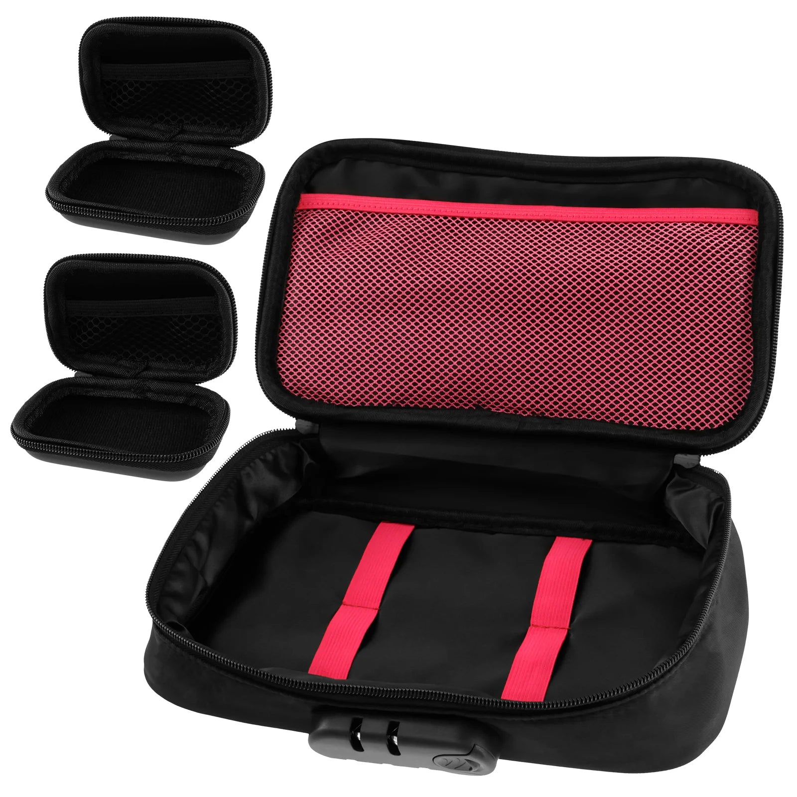 Lockable Toy Storage Bag Locking Storage Box Toy Organizer Case Organizer Container with Lock Box Travel Game Bag for Women Men