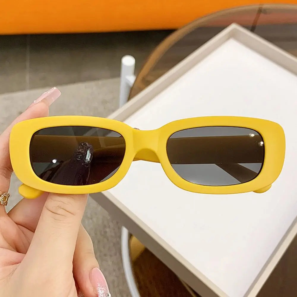 UV400 Heart Print Children Sunglasses Cute 2-8 Years Sun Protection Eyewear Kids Rectangular Sun Glasses