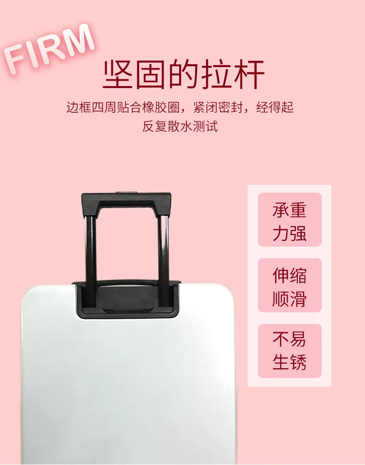 Sanrios New Child Trolley Case Cute Cartoon Kuromi Anime Hello Kittys Universal Wheel Suitcase Boy Girl Password Lock Suitcase