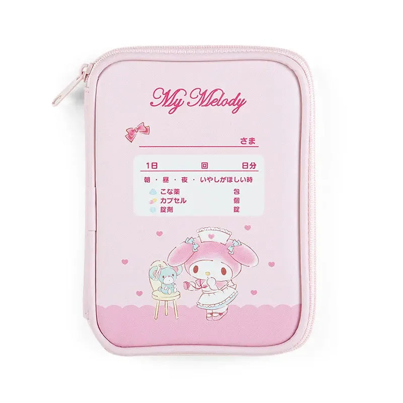 Sanrio Hello Kitty Medicine Bag Mini Cartoon Cosmetic Bags Portable First Aid Kit Home Outdoor Travel Treatment Storage Packs
