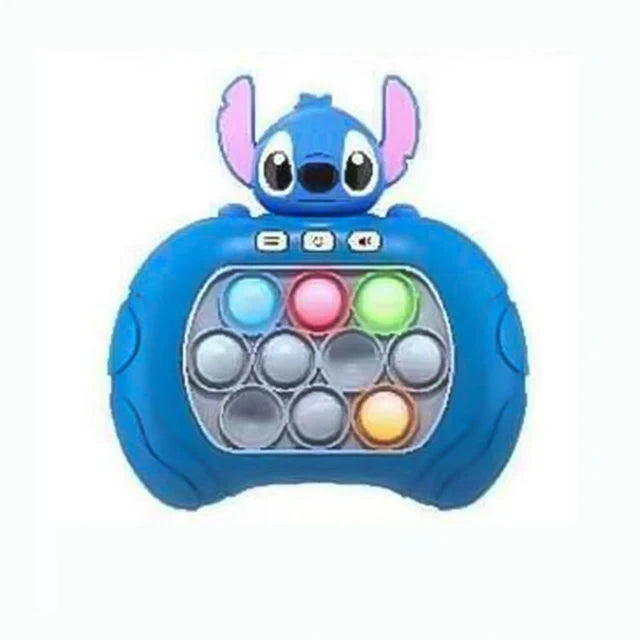 Sanrio Stitch Quick Push Bubbles Game Machine for Kids, Fun Whac-A-Mole Squeezer, Anti Stress Sensory Fidget Toy, New Gifts