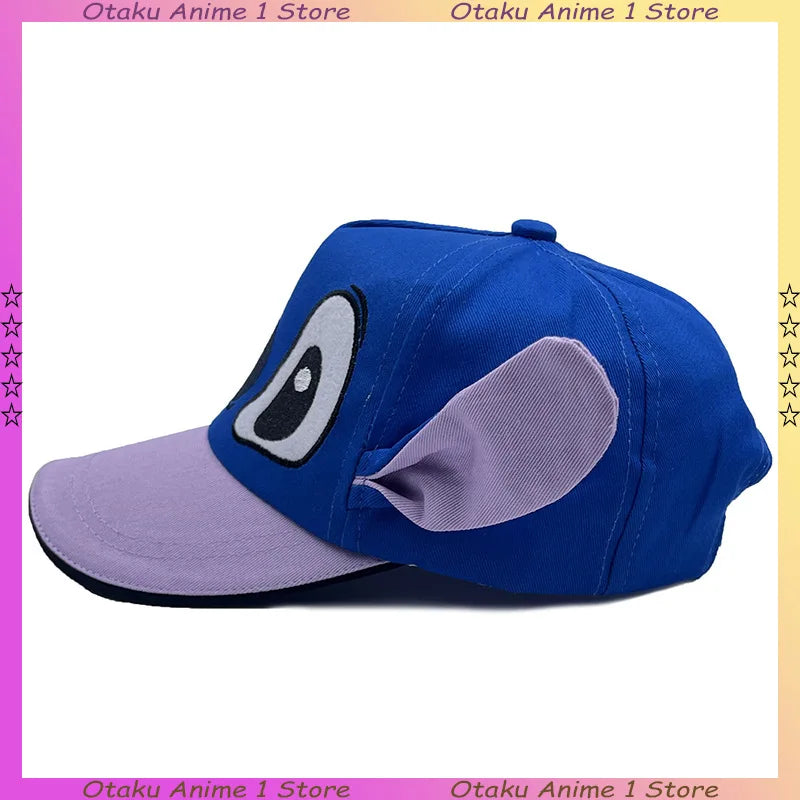 Cute 3D Ear Stitch Hats Cartoon Embroidery Lilo & Stitch Baseball Cap Children Outdoor Sun Hats Fashion Accessory Birthday Gift