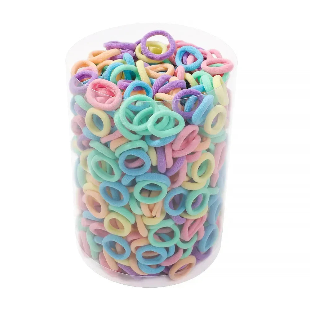 50/100/300pcs Kids Elastic Hair Bands Girls Sweets Scrunchie Rubber Band for Children Hair Ties Headband Baby Hair Accessories