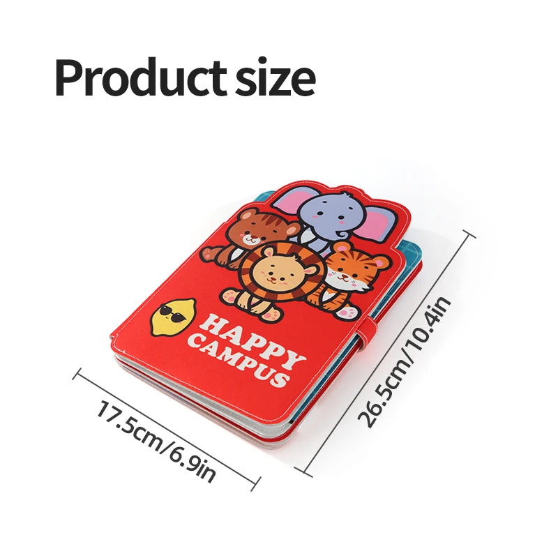 Busy Book Matching Game  Storytelling Busy Board Kids Fine Motor Early Education Toy Campus Theme Baby Gifts