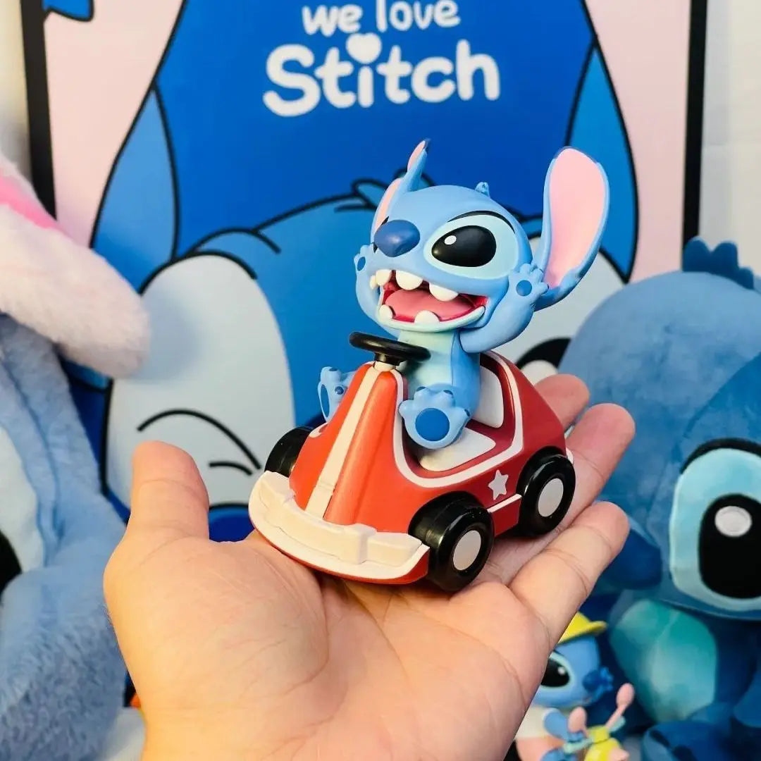 Stitch Lilo and Stitch Cartoon Cute 3D Doll Summer Beach Series Desktop Ornaments Car  Decoration Birthday  Gifts for Friends
