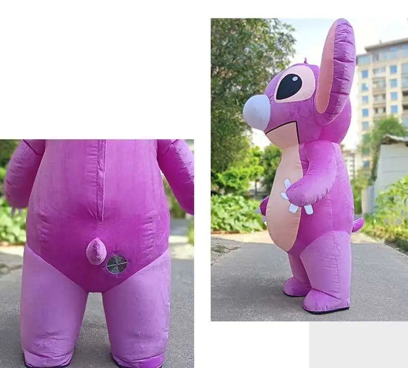 Brand New Blue Lilo & Stitch Mascot Costume Inflatable Cosplay Suits Cartoon Character 2m/2.6m Inflatable Costume For Adults