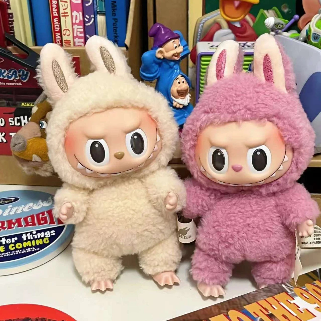 1-7pcs NEW abubu The Monsters V3 Series Blind Plush Box, Vinyl Base Toy, Animated Characters, Mysterious Surprise Box, Keychain