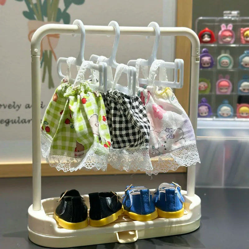 Mini Hangers Are Suitable For Bjd Doll Clothes, 17cm Labubu Clothes Hangers, And Various Other Doll Clothes Hangers