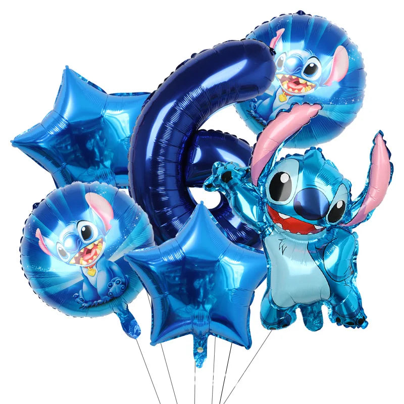 New Stitch Birthday Party Decoration Tableware Balloons Cups Plates Banner Straws Lilo And Stitch Theme Party Supplies Toy Gifts