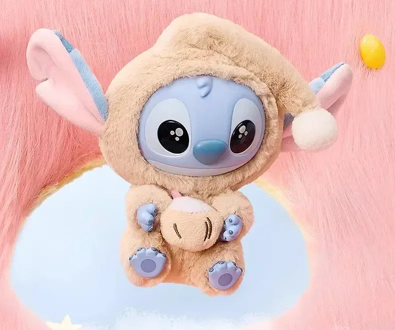 Miniso New Stitch Eat Some Thing Before Sleep Series Vinyl Blind Box Bag Pendant Cute Plush Doll Mystery Box Toy Surprise Gifts