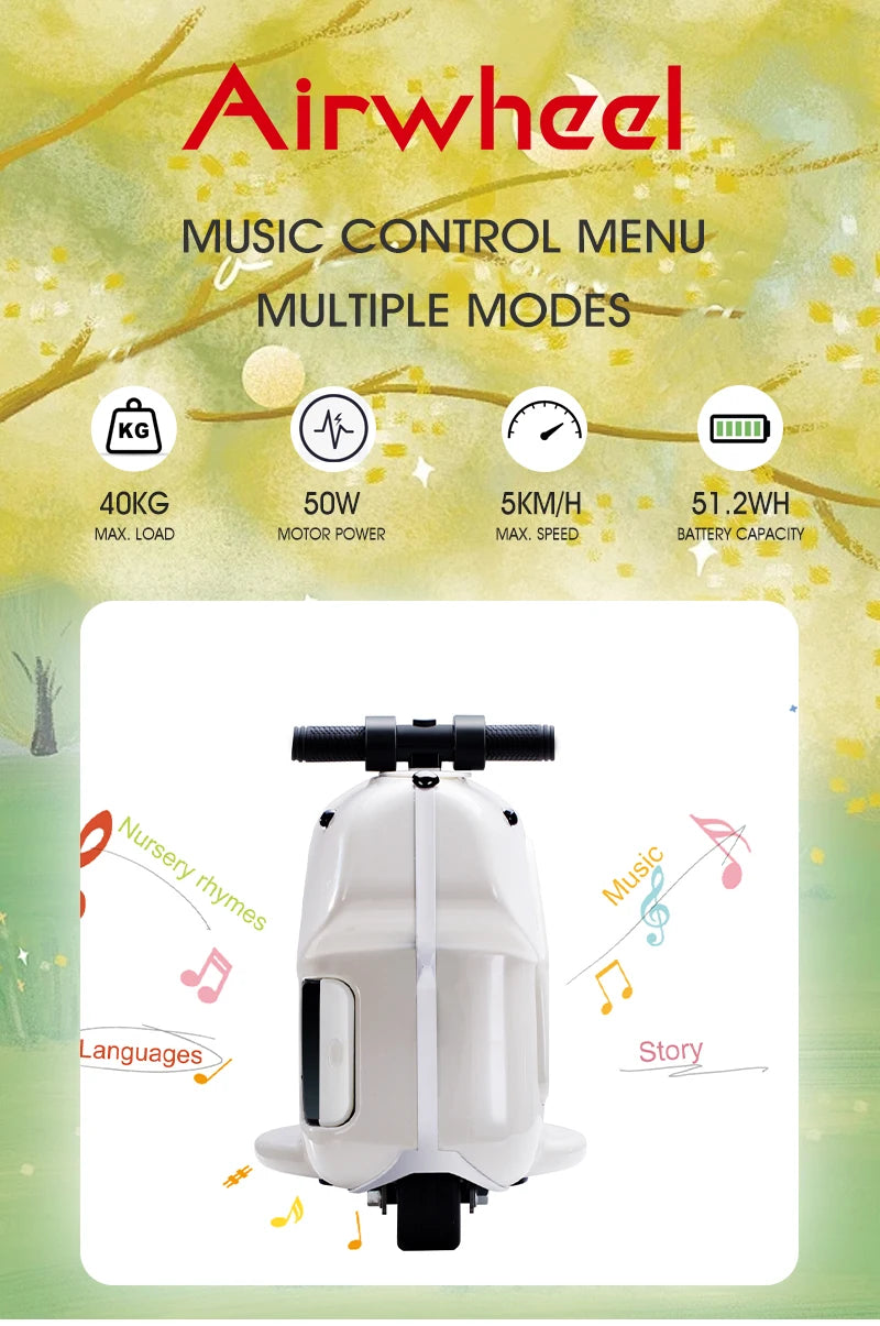 Airwheel SQ3 Kids Suitcase Travel Suitcase Luggage Wholesale Lightweight Kids Travel Trolley Bags Vintage Spinner Rolling Girls