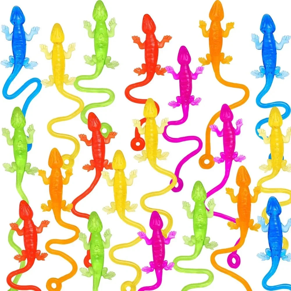 10-30PC Fun Sticky Climbing Lizard Kids Birthday Party Baby Shower Gift Pack Halloween Christmas Carnival Party Favor Decoration