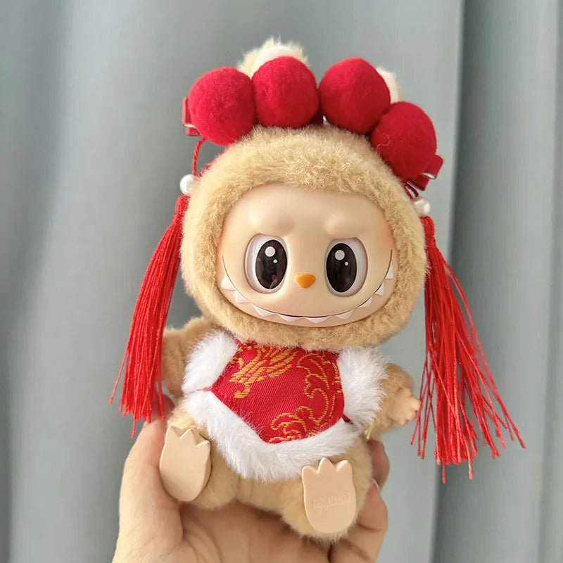 13 Styles Cute Mini Plush Doll'S Clothes Outfit Accessories Korea Kpop Exo Labubu II Idol Dolls Jumpsuit Sitting Party Clothing