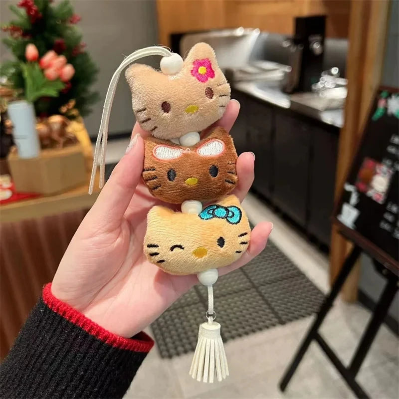 Sanrio Hello Kitty Keychain Kawaii Children  Pendant Keyring Cute Women Bag Car Keychians Girl Birthday Gifts