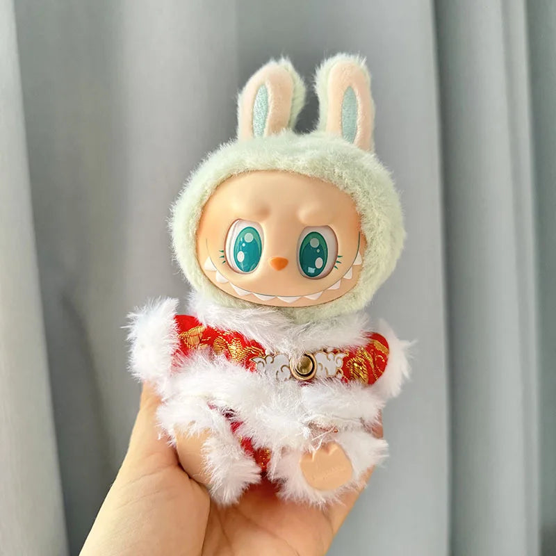 13 Styles Cute Mini Plush Doll'S Clothes Outfit Accessories Korea Kpop Exo Labubu II Idol Dolls Jumpsuit Sitting Party Clothing
