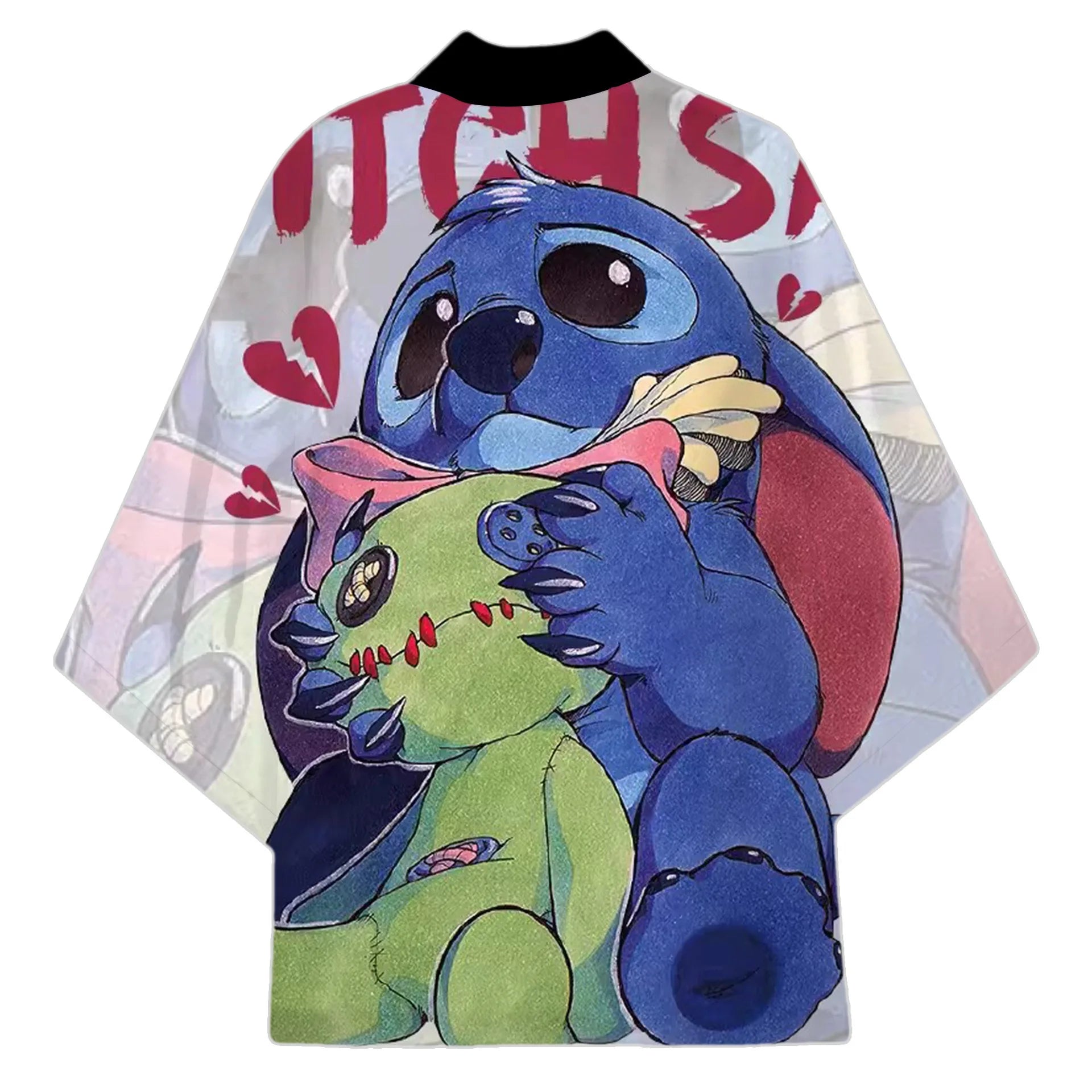 Movie Lilo and Stitch Costume Kimono Cardigan Animation Cartoon Cosplay Cloak Adult Cape 3D Digital Print Halloween Gift Clothes