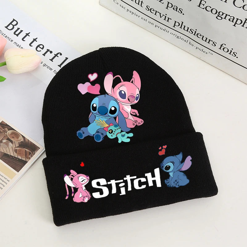Stitch Winter Hats for Women Men Beanies Knitted Solid Cute Hat Girls Autumn Female Beanie Caps Warmer Bonnet Ladies Casual Cap