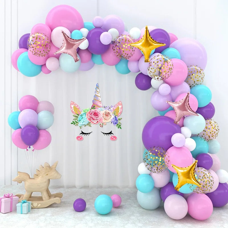 Unicorn Party Decoration Disposable Tableware Unicorn Birthday Party Decorations Kids Baby Shower Girl Birthday Party Supplies