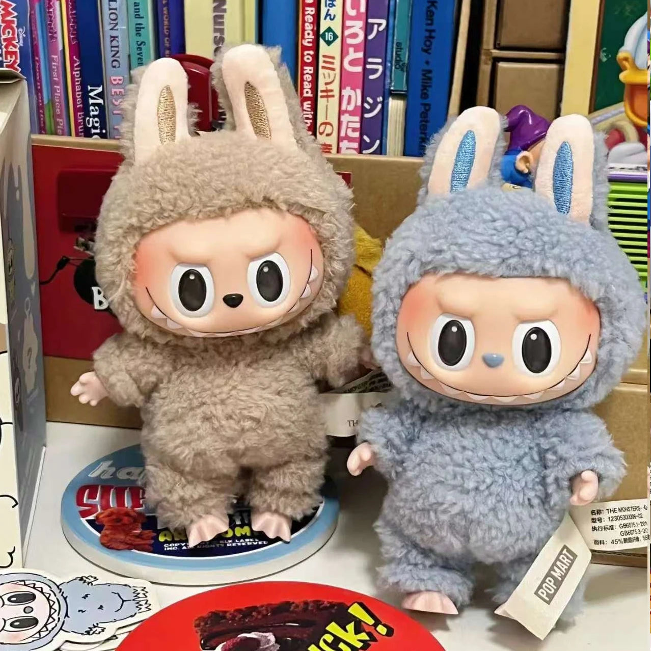 1-7pcs NEW abubu The Monsters V3 Series Blind Plush Box, Vinyl Base Toy, Animated Characters, Mysterious Surprise Box, Keychain
