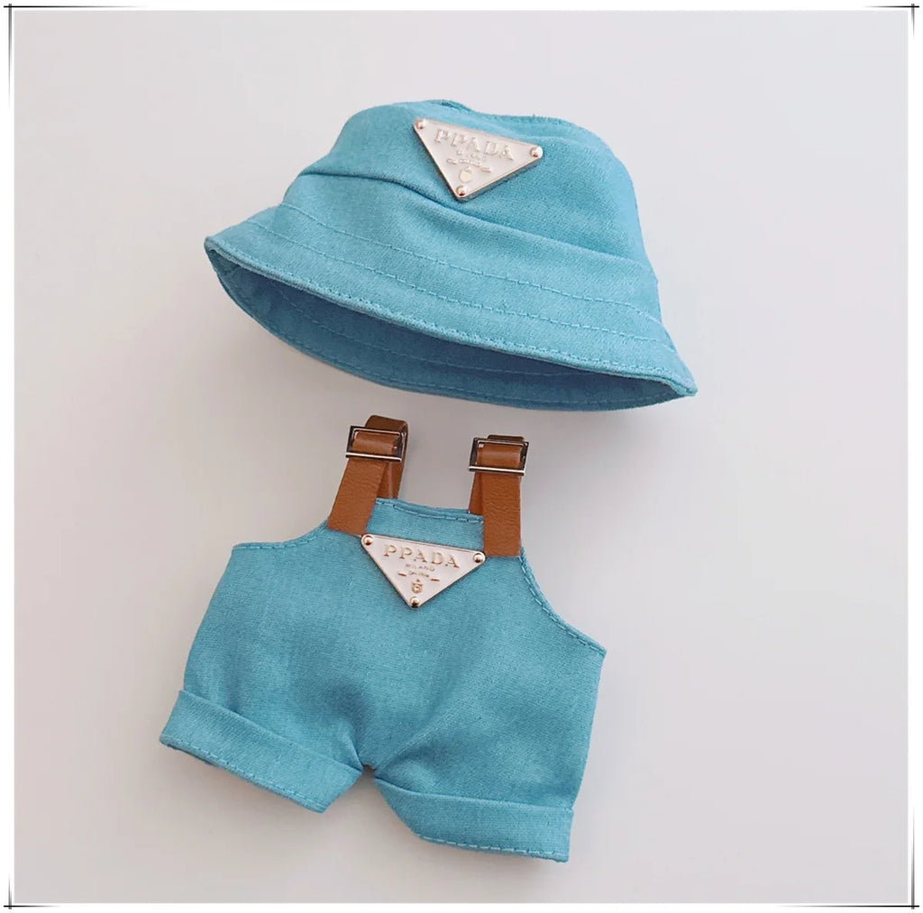 The first and second generations of Labubu only sell 17cm seated party clothes accessories inverted triangle workwear fashion