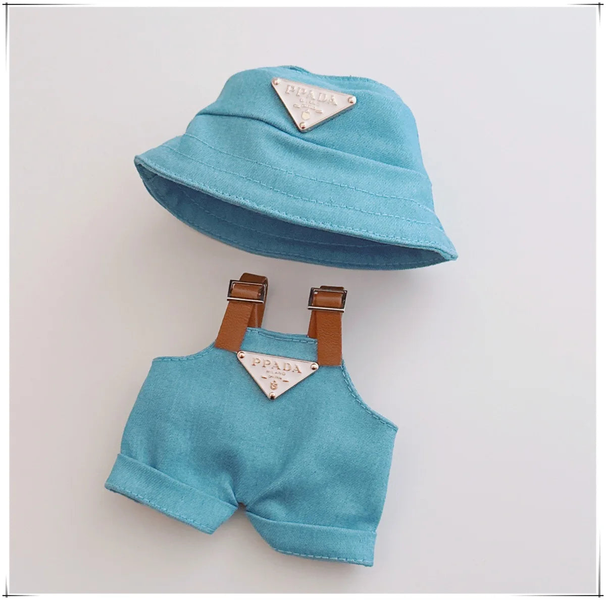 The first and second generations of Labubu only sell 17cm seated party clothes accessories inverted triangle workwear fashion