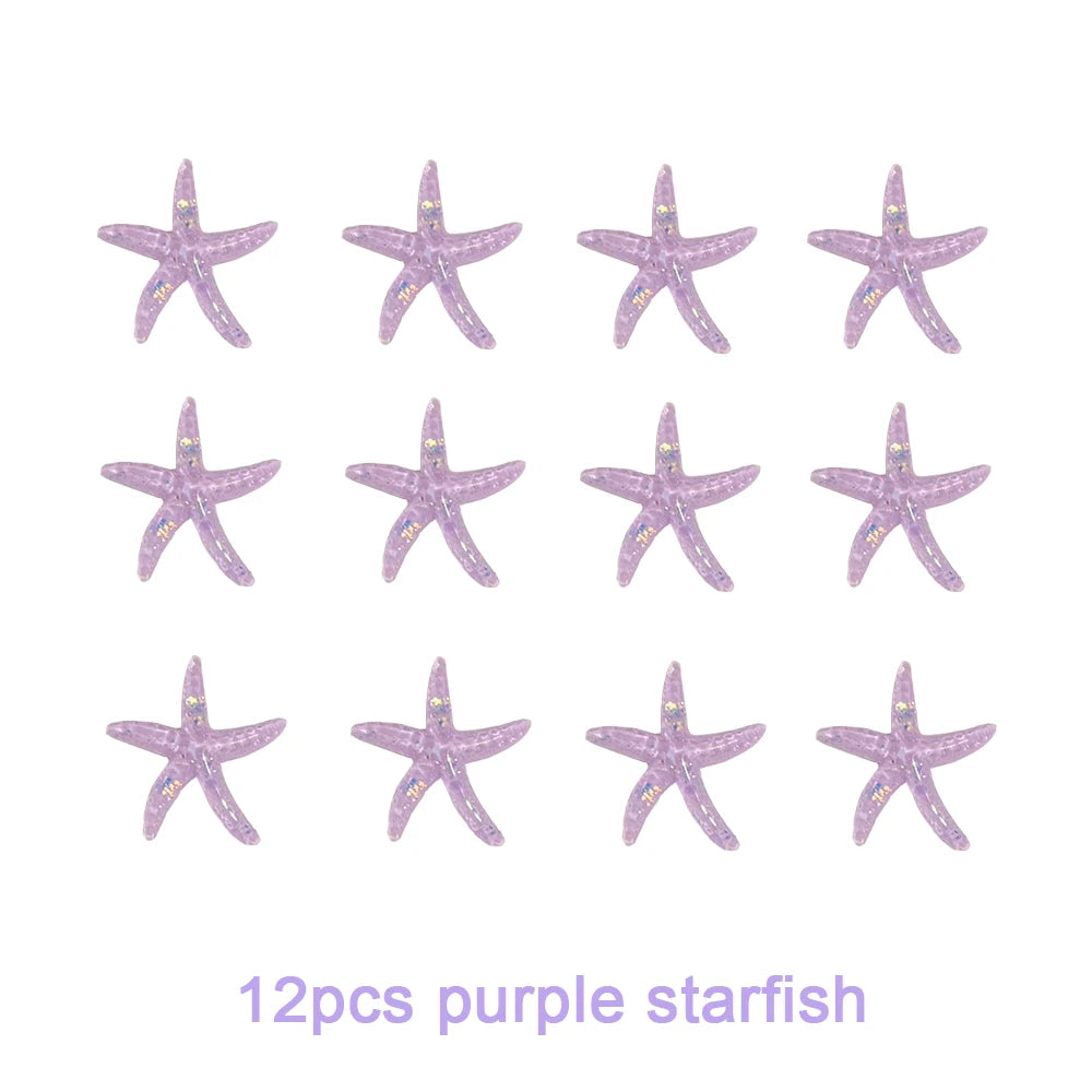 Mermail Cake Decoration Pink Purple Mermaid Tails Bubbles Shells Cake Toppers Under the Sea Theme Birthday Baby Shower Party Dec