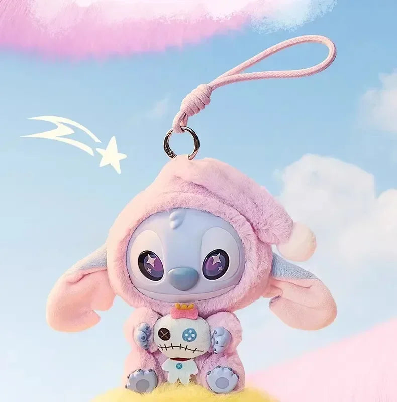 Miniso New Stitch Eat Some Thing Before Sleep Series Vinyl Blind Box Bag Pendant Cute Plush Doll Mystery Box Toy Surprise Gifts