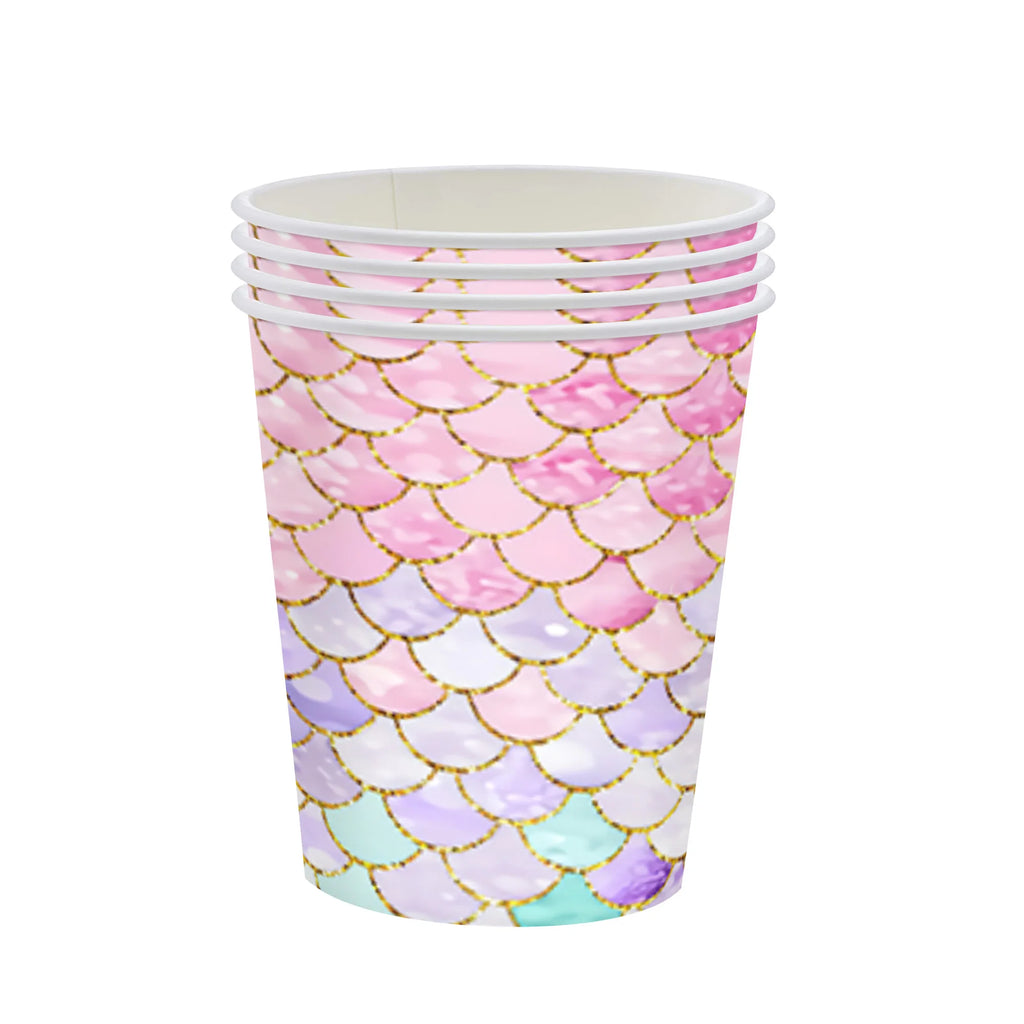 Mermaid Princes Birthday Party Decorations Disposable Tableware Gif Bag Foil Balloon Backdrop Decor Baby Shower Party Supplies