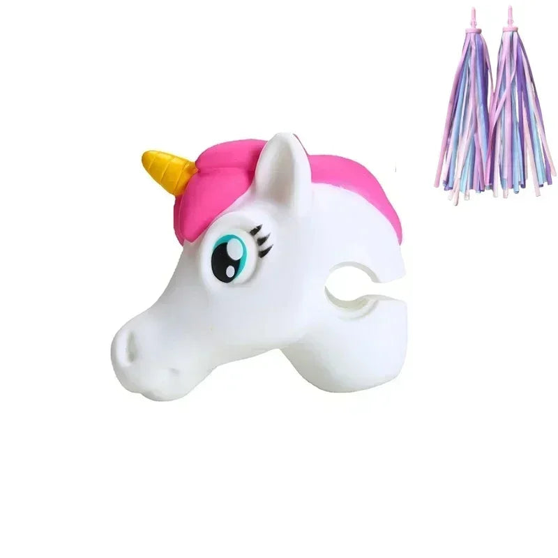 1PC Unicorn Scooter Handlebar for Children Bicycle Head Horse Toy Bicycle Scooter Bike Accessories Handlebar Kids Birthday Gifts