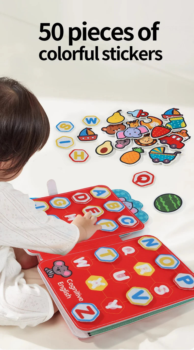 Busy Book Matching Game  Storytelling Busy Board Kids Fine Motor Early Education Toy Campus Theme Baby Gifts