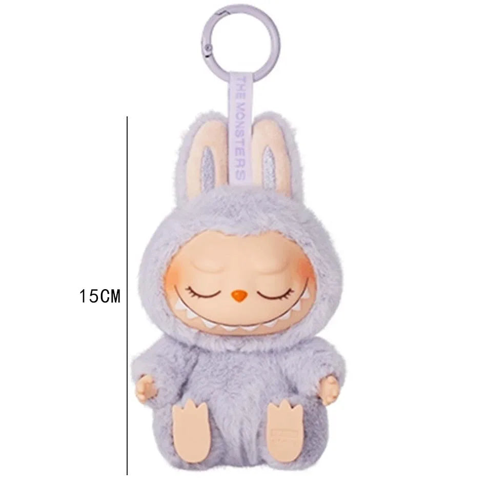Labubu The Monsters Heartbeat Macaron Enamel Face Pvc Figurine Tabletop Ornament Kawaii Doll Kid Birthday Gift
